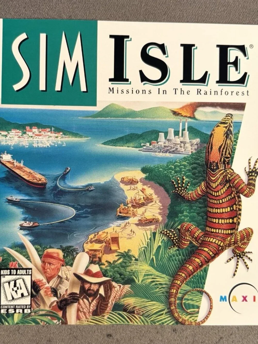 Sim Isle: Missions In The Rainforest (PC Game CD-ROM, MAXIS,